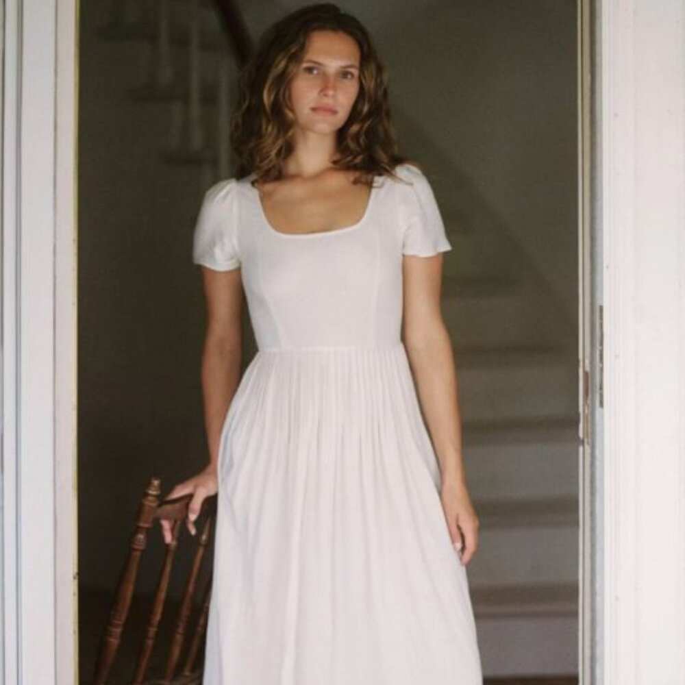 Christy Dawn Scarlet Dress in Eggshell - Picture 1 of 9
